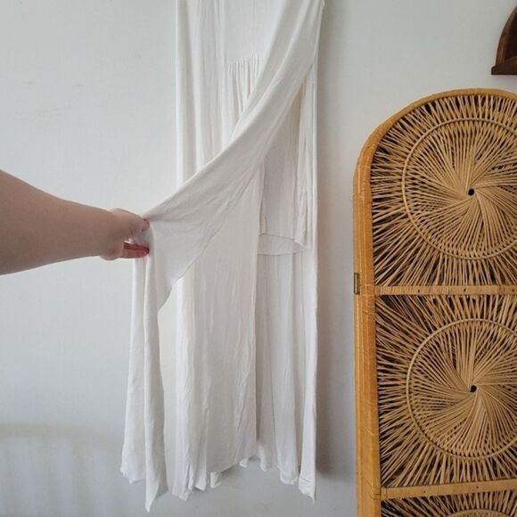 Free People Beach Dress White Ribbed Small Sleeveless - Picture 7 of 10